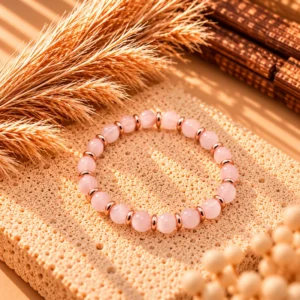 Accueil 50 Bracelet Opaline Rose Gold en Quartz Rose