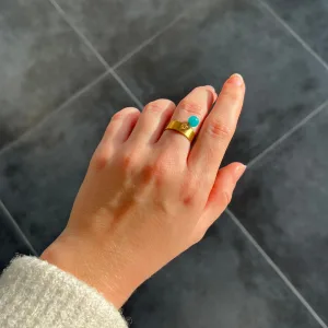 Bague Amazonite femme grelot