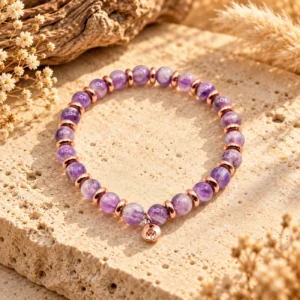 Accueil 46 Bracelet Emma Rose Gold en Améthyste