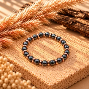 Bracelet Eva Rose Gold en Hematite