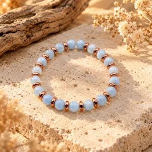 Bracelet Stella Rose Gold en Aigue-marine