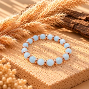 Bracelet Stella Rose Gold en Aigue-marine