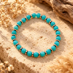 Accueil 52 Bracelet Maya Rose Gold en Amazonite