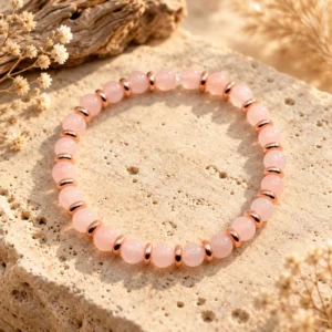 Accueil 48 Bracelet Opaline Rose Gold en Quartz Rose