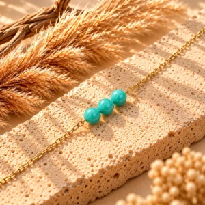 Bracelet Chaine Dorée Isabeau en Amazonite
