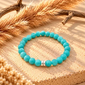 Bracelet Elodie Argentée en Amazonite