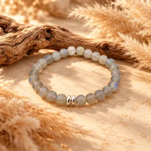 Bracelet Lola Argentée en Labradorite