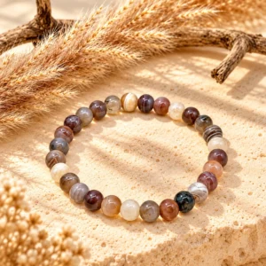 Bracelet Agate du Botswana - Pierres Naturelles