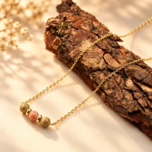 Collier Melody Unakite et Or