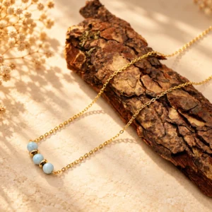 Collier en Aigue Marine - Pierres Naturelles