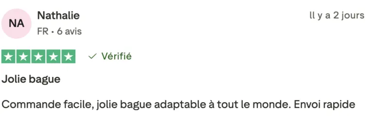 Capture d'écran d'un avis client, juillet 2026
