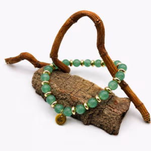Bracelet Lola Doré en Aventurine Verte